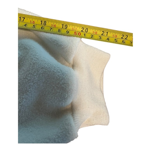 Disney World 1971 Mickey White Fleece Quarter Zip Pullover USA M Vintage 01 Y2K - Picture 6 of 16